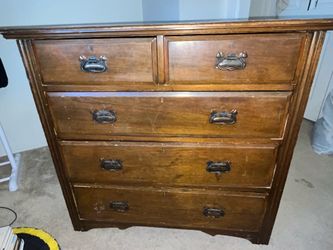 Solid wood dresser