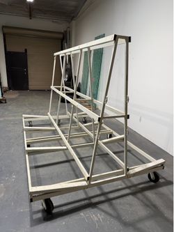Double sided glass window rack