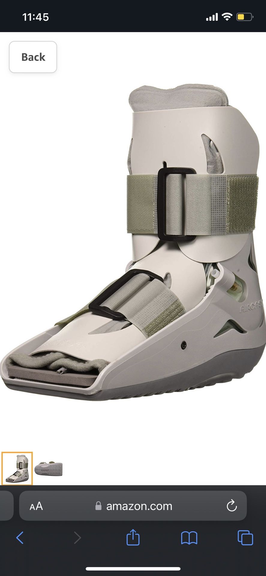 Aircast SP (Short Pneumatic) Walker Brace/Walking Boot