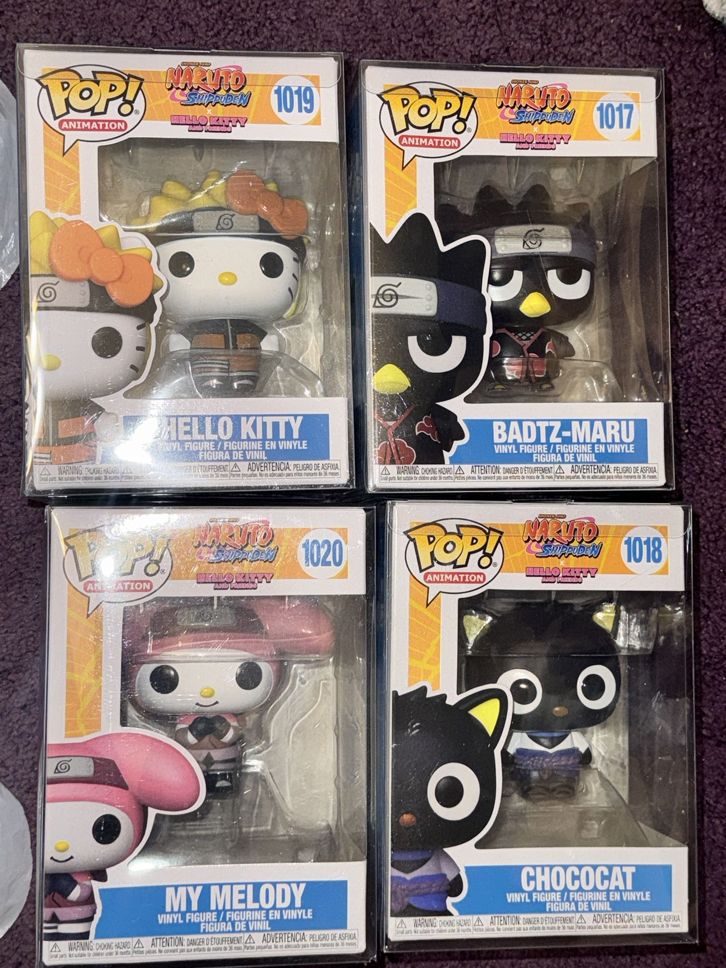 Naruto Hello Kitty Funko Pops