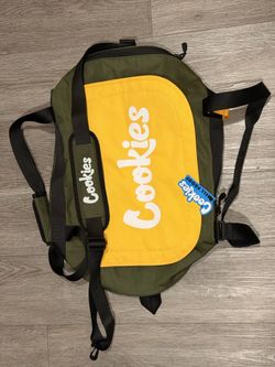 Cookies Parks Utility Smell Proof Duffle Bag Color Olive Green/Yellow