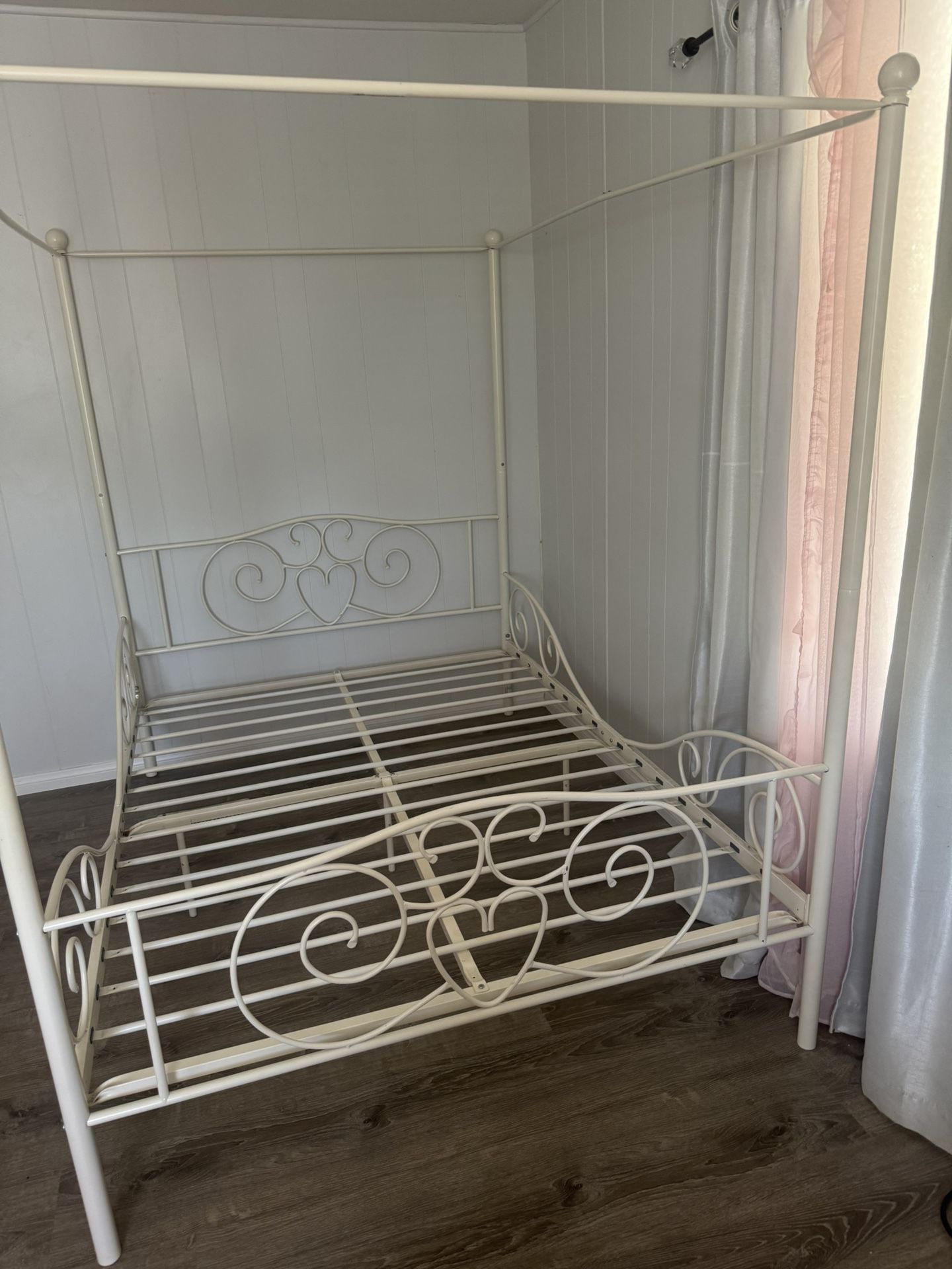 White Metal Bed Frame