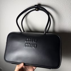 Miu Miu Black Leather Handbag  Authentic