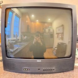 25” RCA CRT TV w/ AV Inputs (Read Description)