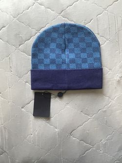 Louis Vuitton Black/Grey Wool Petit Damier Beanie Hat