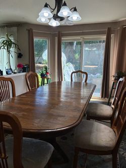 Dining table with 6 chairs