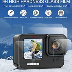 3PCS Tempered Glass Screen Lens Protectors For GoPro Hero 9 Black / Hero 10