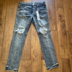 ash grey purple jeans
