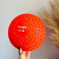 NEW Orange Tread PVC Slam Medicine Ball Workout Weight