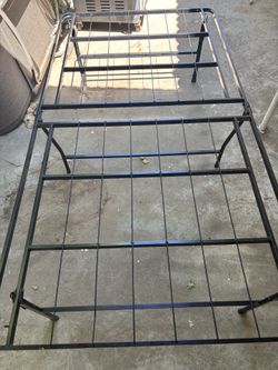 Twin foldable bed frame