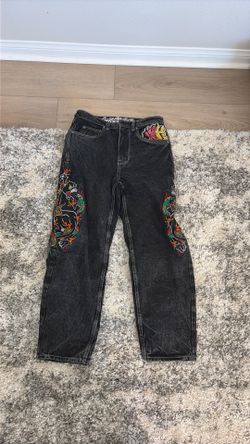 Ninth Hall embroidered jeans