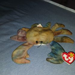 "Original"  Beanie Baby With "TAG"  Claude The Crab