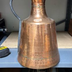 antique copper water jug