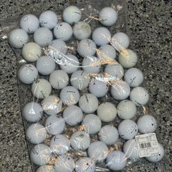 48 TOP FLITE GOLF BALLS 4 Dozen White used but good condition