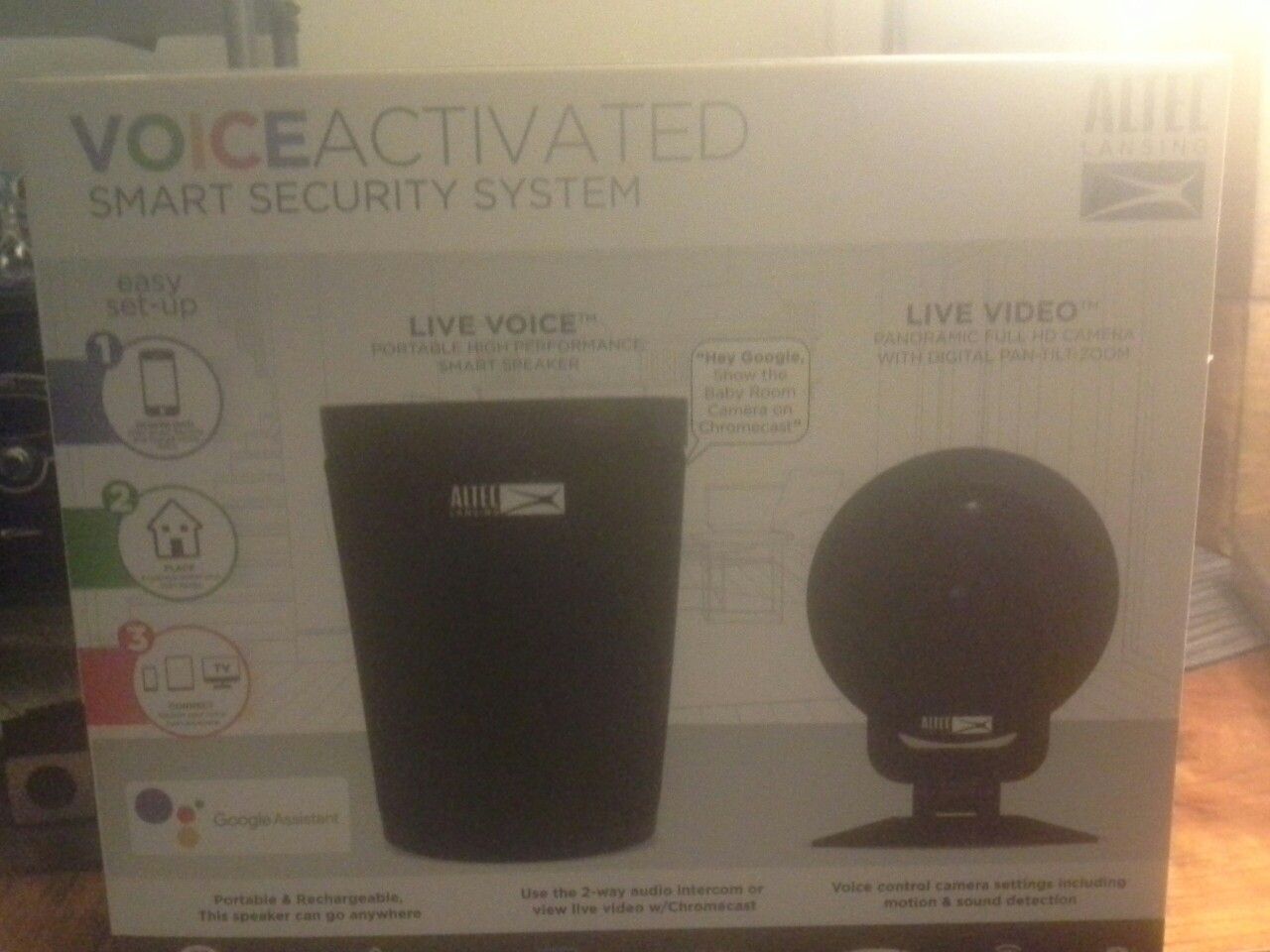 Altec Lansing voice activated smart security system