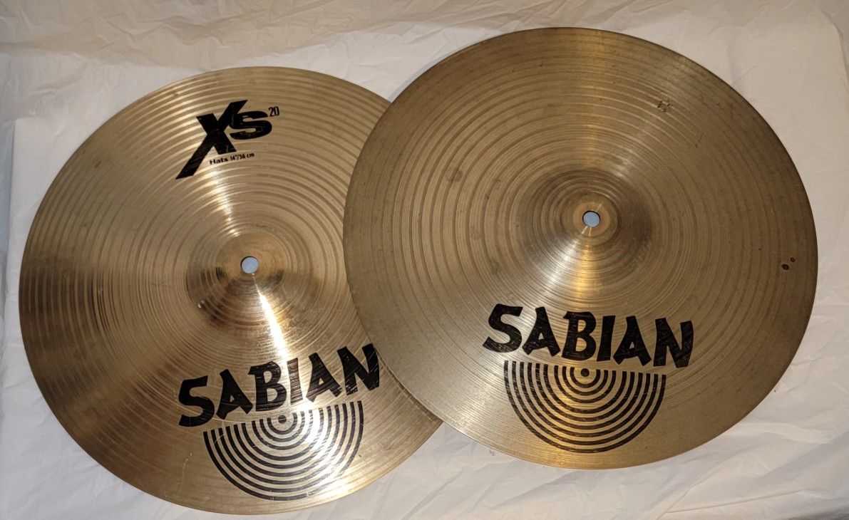 Sabian XS 20 14" Hats Part of Drum Set 2 pieces