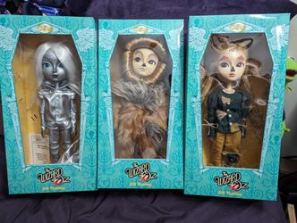 Pullip Taeyang Doll Wizard Of Oz Lot of 3 dolls Tin Man Scarecrow Cowardly Lion