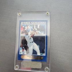 1992 Fleer Rookie Sensations #1 Frank Thomas Chicago White Sox. In plastic case
