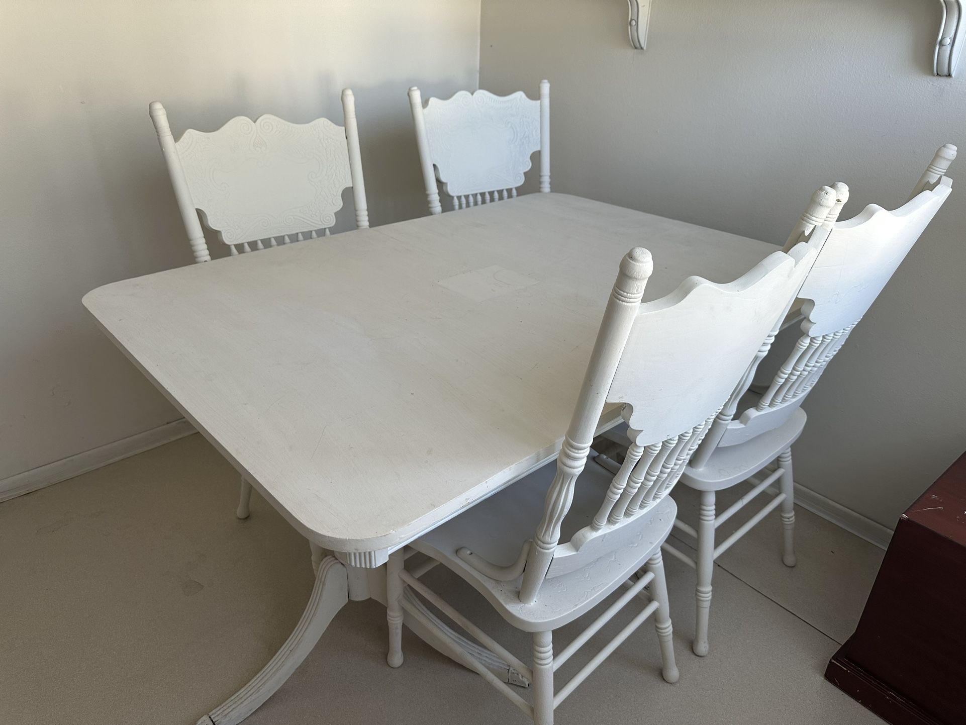 sets of 4 wooden table and chairs