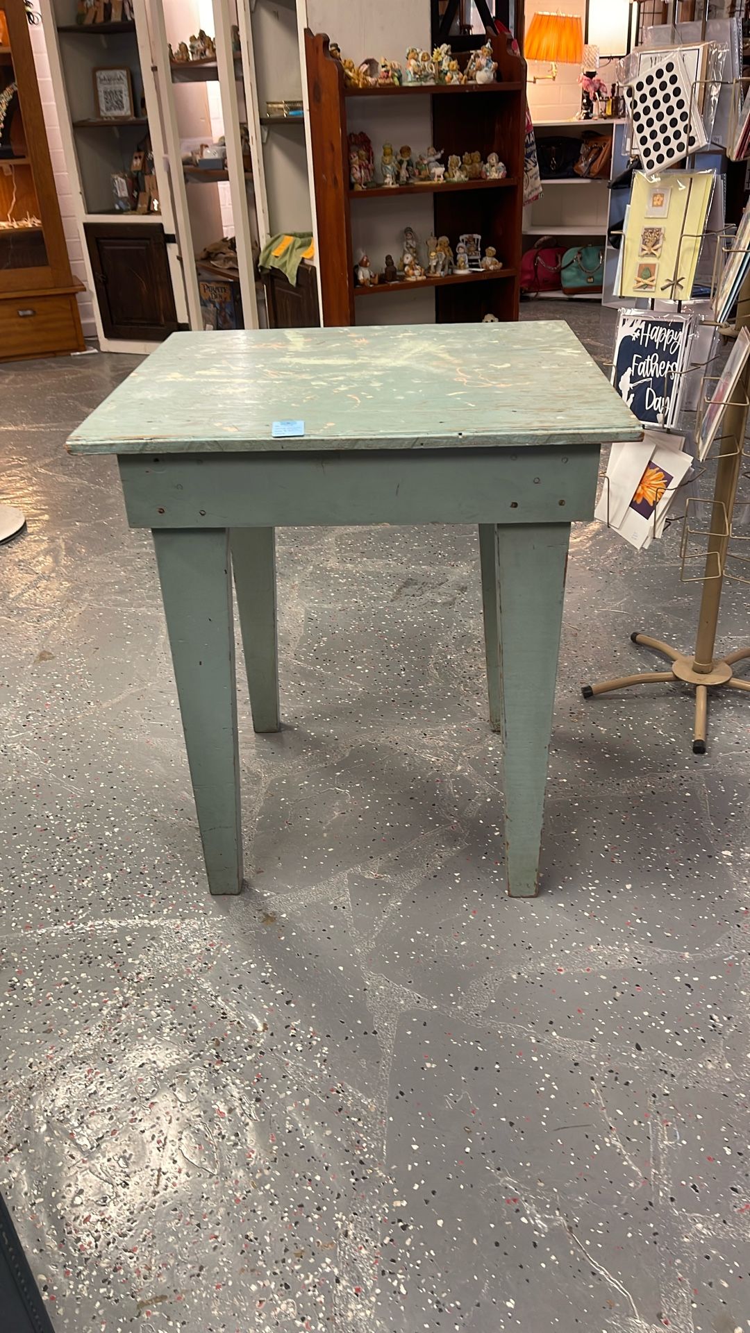 Green Splatter Table