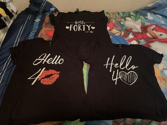 Hello 40 - three shirts (Perfect Condition) 