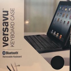 Keyboard case for iPad Air 5th Gen., Bluetooth, rotating screen, & removable keyboard