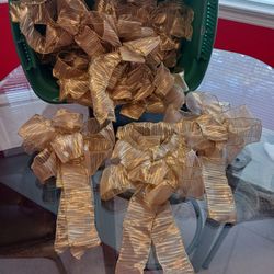 Gold Ribbon Bows