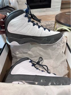 Jordan 9 Retro Flint Grey French Blue 10.5 Mens
