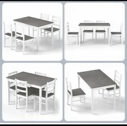 Farmhouse style dining set. 5pc