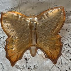 Vintage Carnival Glass Butterfly 