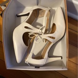 Brand New White Joey Heels 