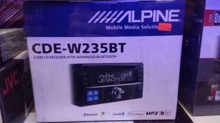 Alpine double din radio..