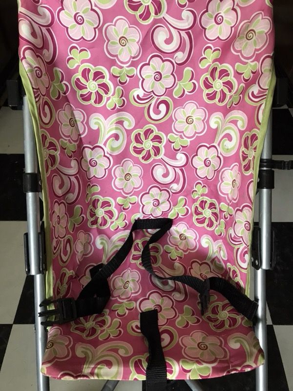 Pink stroller