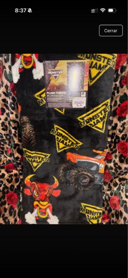 Monster Jam Plush Throw Blanket