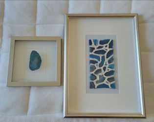 Framed shadow Agate sold together
