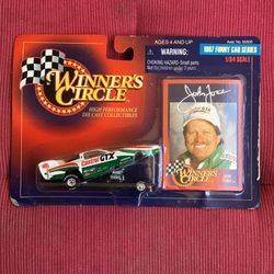 John Force "1997" Funny Car Series 1/64 Die-Cast Car...(Autographed)...