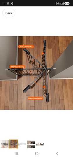 Wide black safety gate