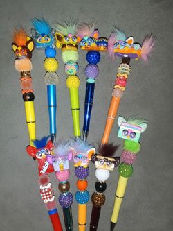 Handmade furbie pens