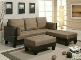 NEW in box Sectional sofa bed Sleeper 2 ottomans 5 cusions