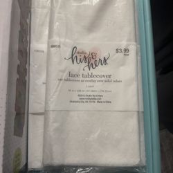 Three Lace Table Covers 
