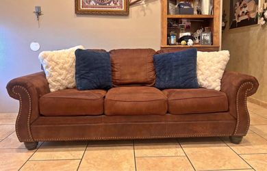 Brown sofa set