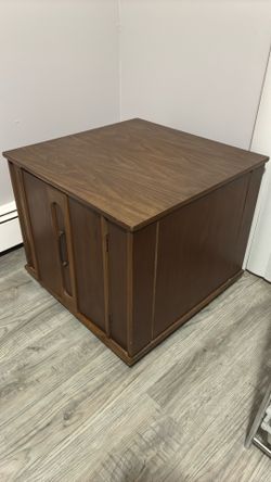 wooden cabinet table