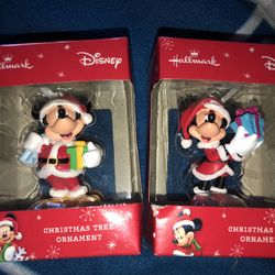 Mickey And Minni Christmas Ornaments 
