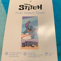 Disney Stitch Beach Towel 28 in. L X 58 in W 
