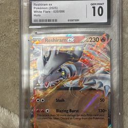Reshiram silver Tempest 024/195 gem 💎 mint 10