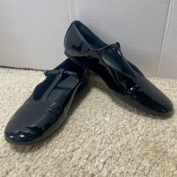 Franco Sarto Black T-Strap Tap Shoes