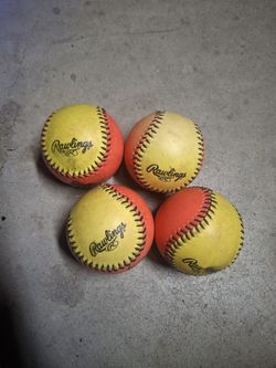 4- 8U Softballs