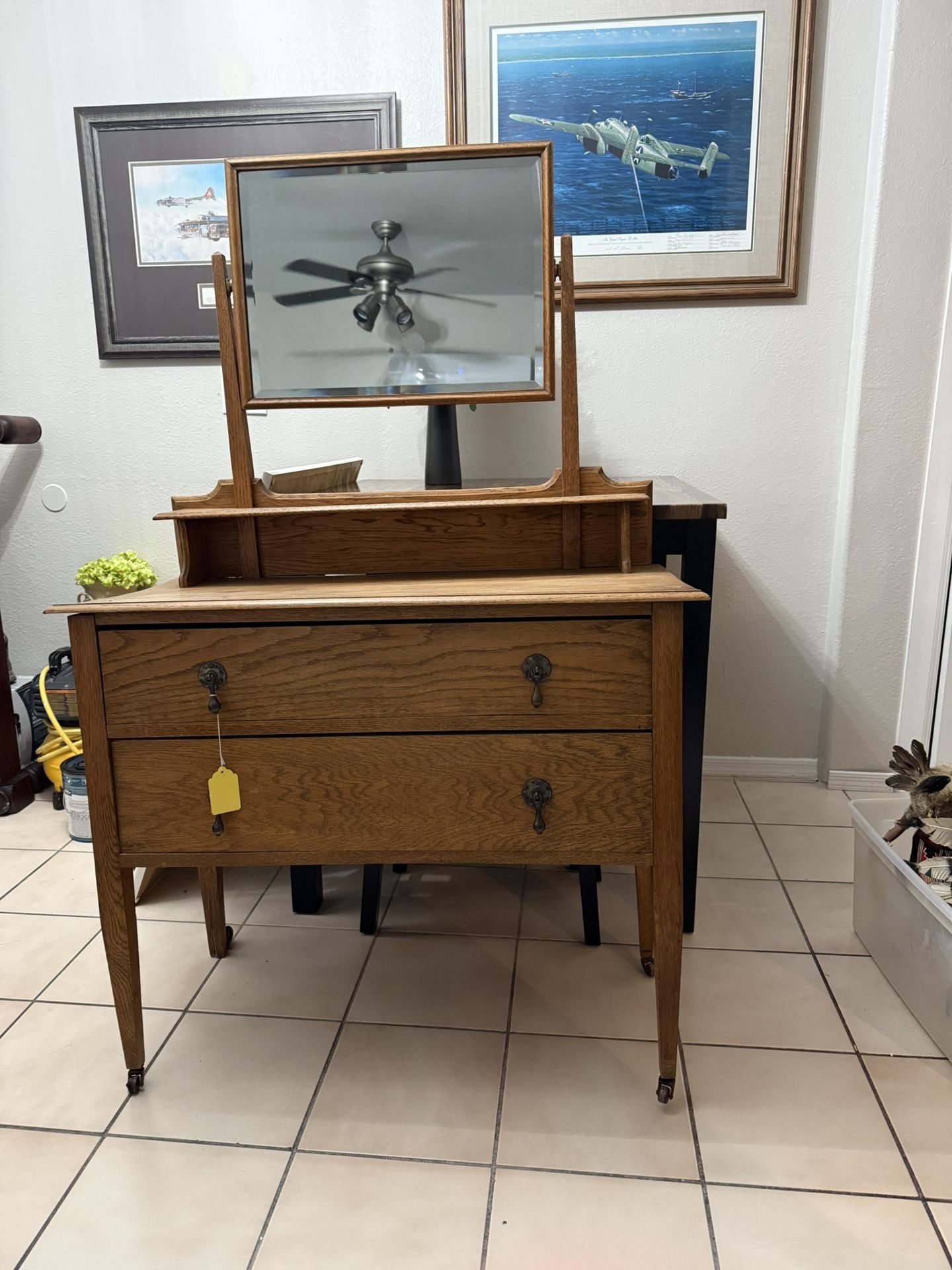 Antique Dresser With Mirror