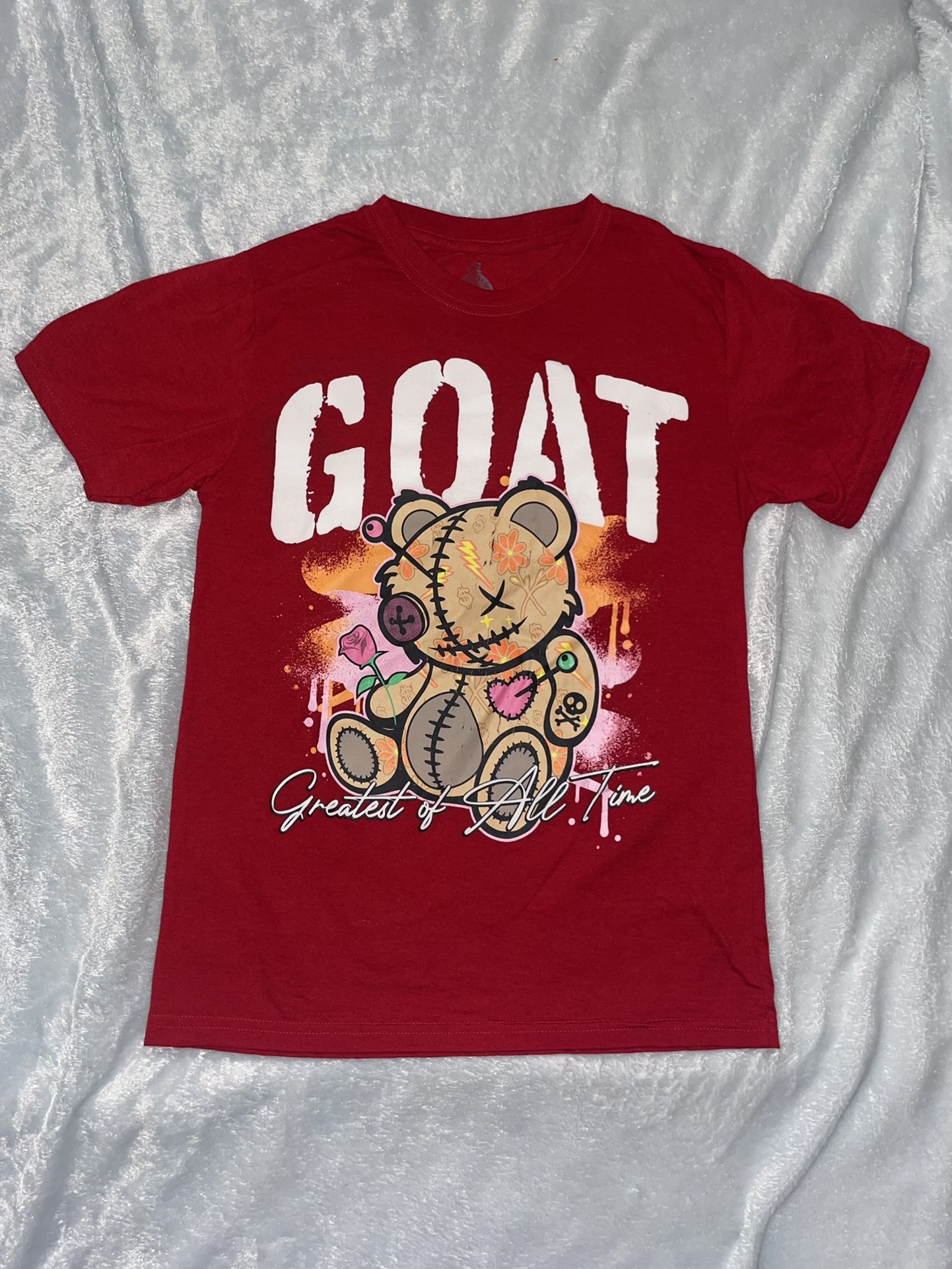 GOAT Red T shirt size small