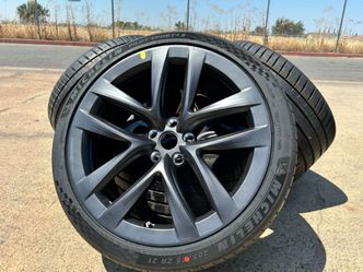 FREE DELIVERY 4 OEM NEW 2024 21” TESLA MODEL S PLAID ARACHNID WHEELS TIRES MICHELIN TPMS 100% TIRES